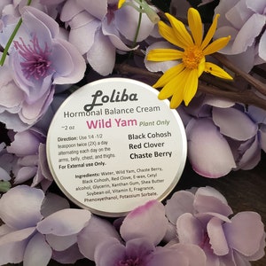 Wild Yam Cream with 4E, Hormone Balance Cream,Wild Yam, Black Cohosh, Red Clover, Chaste berry Vitex Agnus, Menopause, PMS, Hot Flashes image 3