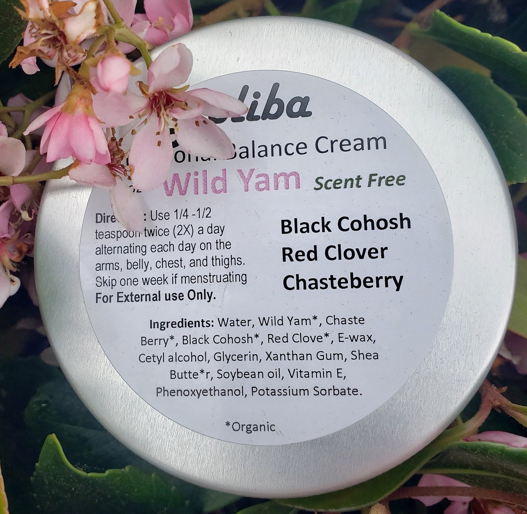 Wild Yam Cream, Wild Yam, Black Cohosh, Red Clover, Chaste Berry vitex
