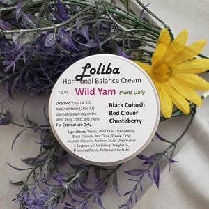 Wild Yam Cream with 4E, Hormone Balance Cream,Wild Yam, Black Cohosh, Red Clover, Chaste berry Vitex Agnus, Menopause, PMS, Hot Flashes image 6