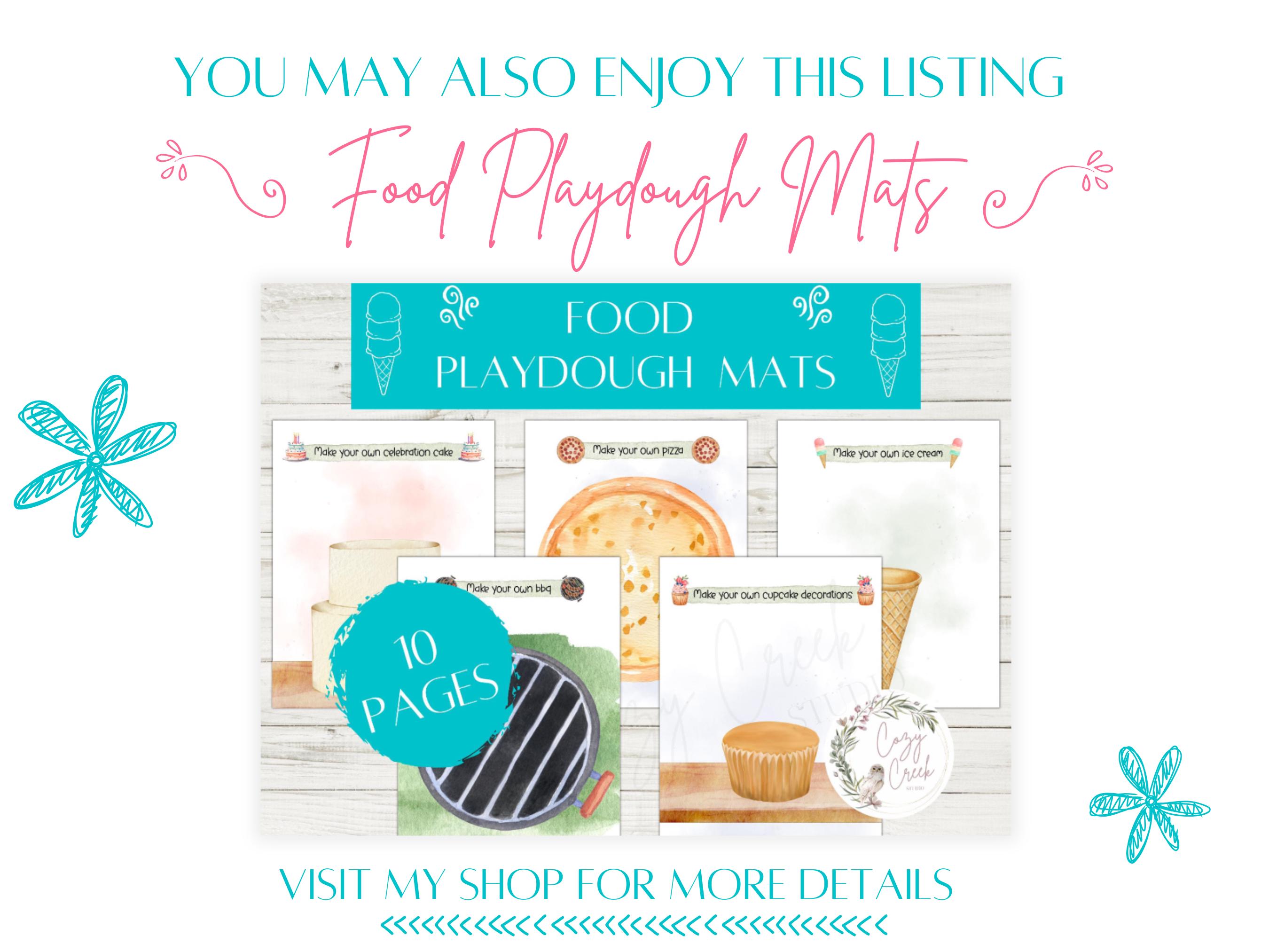 Printable Watercolor Winter Play Dough Mats | Kids Activity | 10 Pages ...