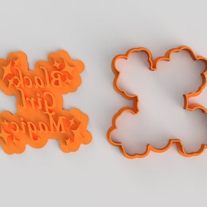 Black Girl Magic Cookie Cutter with stamp