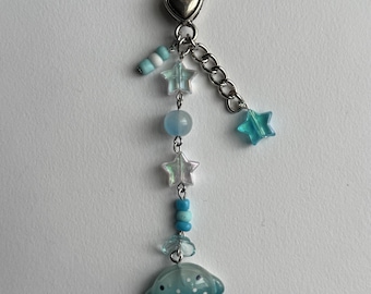 Handmade Whale Shark Beaded Keychain