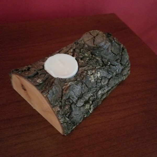 Tea light log