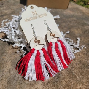 Game Day Sports Tassel Earrings
