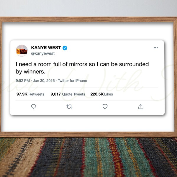 Kanye Wall Art Etsy