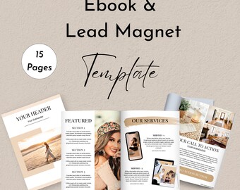 Ebook & Lead Magnet Minimalist Template | Editable in Canva | Coaches, Bloggers, Course Creators, Fitness and Wellness Professionals