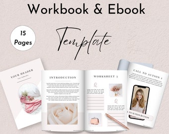 Workbook and Ebook Minimalist Template | Editable in Canva | Coaches, Therapists, Bloggers, and Course Creators