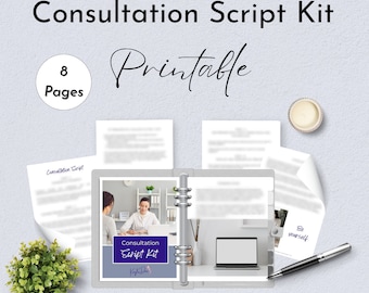 Consultation Script Kit | Consultation Process for Therapists Psychologists Social Workers Psychotherapists in Private Practice