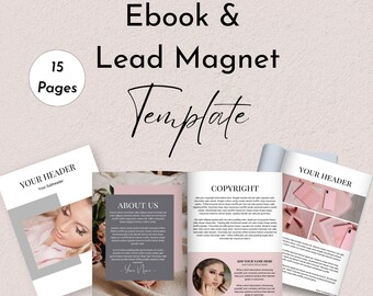 Ebook & Lead Magnet Minimalist Template | Editable in Canva | Coaches, Therapists, Bloggers, and Course Creators