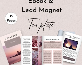 Ebook & Lead Magnet Minimalist Template | Editable in Canva | Coaches, Bloggers, Course Creators, and Wellness Professionals