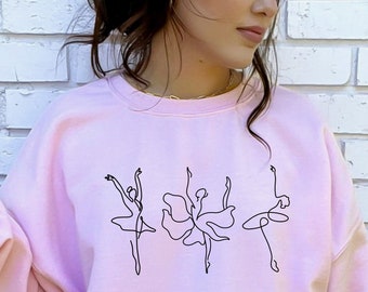 Ballet Silhouettes Sweatshirt, Ballet Dancer Shirt, Ballerina Gift, Ballet Teacher Sweatshirt, Dance Studio Owner, Ballet Shirts, Ballerinas