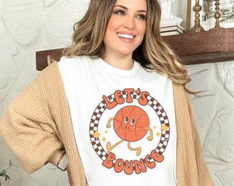 Funny Basketball Mom Shirt Comfort Colors Retro Basketball Gift Basketball Coach Gift PE Teacher TShirt Vintage Basketball Tip Off Game Day