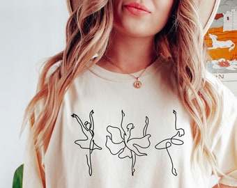 Ballerina Silhouettes Shirt, Comfort Colors T-Shirt, Ballet Dance Shirt, Dancer Gift, Ballet Teacher Tee, Dance Studio Owner, Ballerina Gift