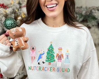 Nutcracker Sweatshirt, Christmas Ballet Crewneck, Nutcracker Ballet Gifts, Dance Teacher Sweatshirt, Gift for Ballerina, Nutcracker Squad