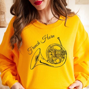French Horn Sweatshirt, French Horn Shirt, Horn, French Horn Gift, Concert Band, Music Teacher, Band Director, Orchestra, French Horn Mom