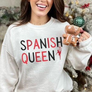 Spanish Queen Nutcracker Sweatshirt, Nutcracker Ballet Sweater, Spanish Hot Chocolate, Christmas Ballet Crewneck, Dance Gift for Ballerina