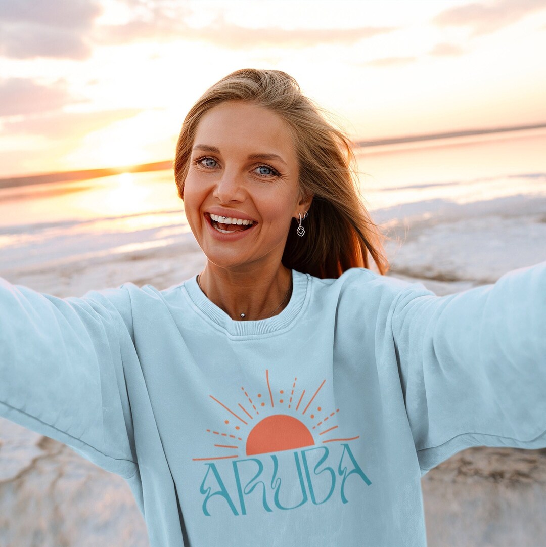 A DEE - Olympia Ocean Pearl Shell Sweat Dress - Aruba Blue