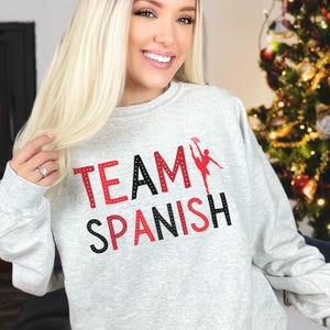Team Spanish Nutcracker Sweatshirt, Nutcracker Ballet Sweater, Spanish Hot Chocolate, Christmas Ballet Sweat Shirt, Dance Gift for Ballerina
