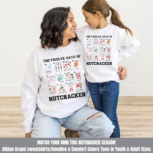 12 Days of Nutcracker Shirt, Funny Nutcracker Ballet Shirt, Holiday Dance Teacher Sweatshirt, Christmas Ballet Crewneck, Ballet Dancer Gift image 5