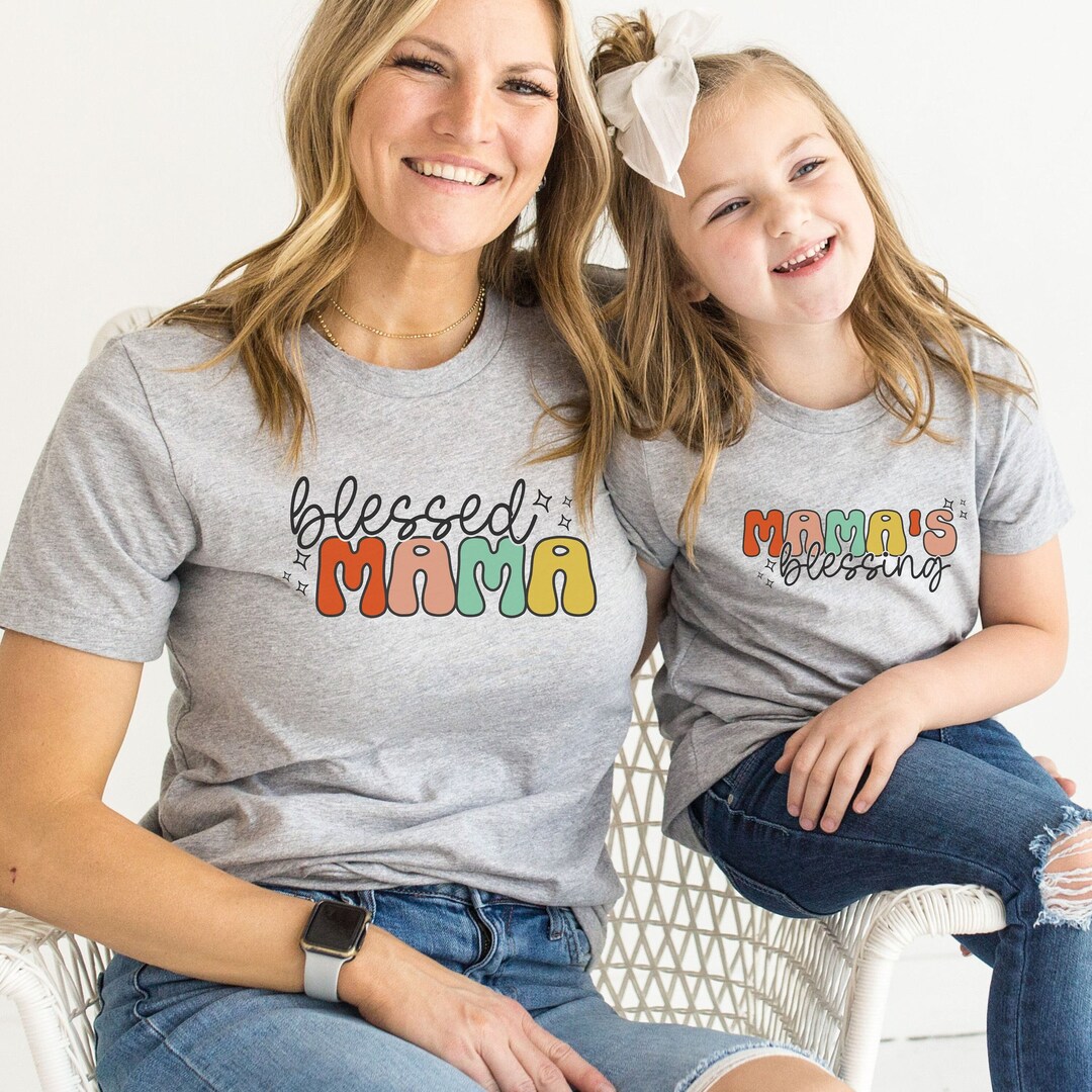 Blessed Mama Shirt Mama's Blessings Christian Mom Gifts Etsy