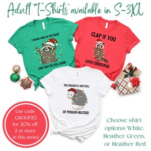 Funny Santa Sloth T-Shirt, Sloth Lover Gift, Sloth Christmas Pajamas, Christmas Sloth Shirt, Sloths Holiday Tee Shirt, Animal Lover T Shirt image 5