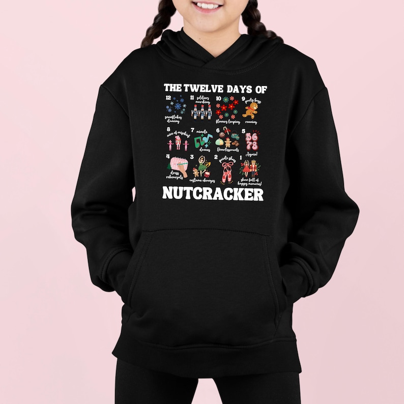 12 Days of Nutcracker Shirt, Funny Nutcracker Ballet Shirt, Holiday Dance Teacher Sweatshirt, Christmas Ballet Crewneck, Ballet Dancer Gift image 4