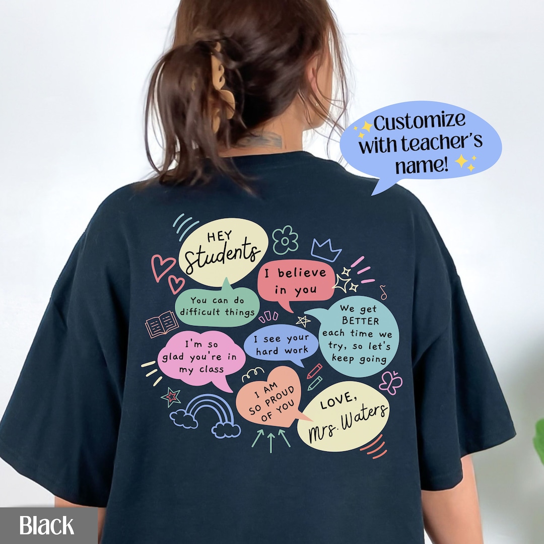 Personalized New Teacher Shirt First Time Teacher Tshirt Gift for Grad ...