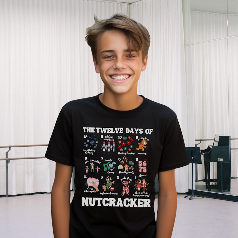 12 Days of Nutcracker Shirt, Funny Nutcracker Ballet Shirt, Holiday Dance Teacher Sweatshirt, Christmas Ballet Crewneck, Ballet Dancer Gift image 6