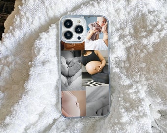 personalized spring collage phone case for iphone 15, 14, 13, 12, 11, xr, xs, 7, 8