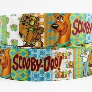 Scooby Doo Ribbon 1" & 1.5" High Quality Grosgrain Ribbon By The Yard Classic Cartoon Dog | Hair bows, lanyards, wreath Scrapbooking More