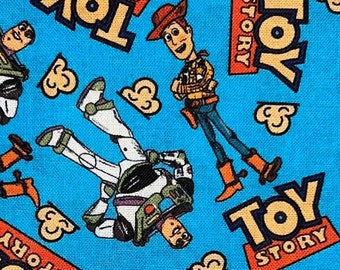 Disney Toy Story Fabric 100% Cotton Fabric Fat Quarter Tumbler Cut Buzz Lightyear Fabric Woody Fabric