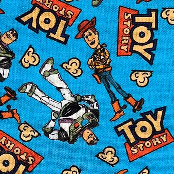 Disney Toy Story Fabric 100% Cotton Fabric Fat Quarter Tumbler Cut Buzz Lightyear Fabric Woody Fabric