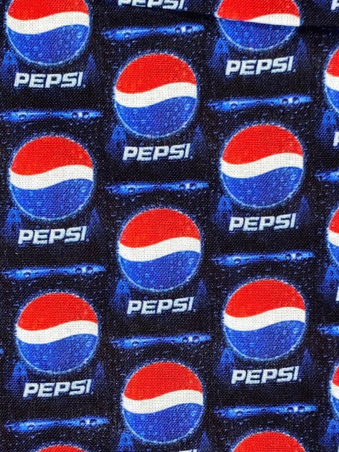 Pepsi Fabric 100% Cotton Fabric by the Yard Soda Coke Beverage Drink - Etsy