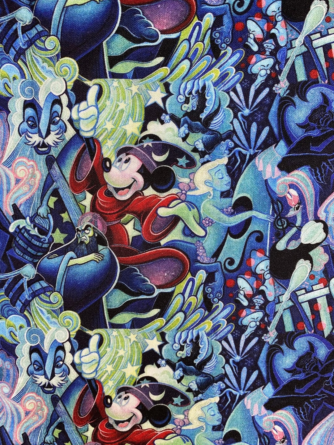 Disney Fantasia Fabric 100% Cotton Fabric Fat Quarter Tumbler Cut ...