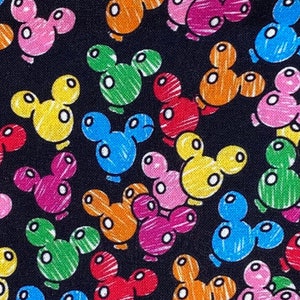 Disney Mickey Fabric 100 Baumwollstoff Schuttgut Disney Mickey Mouse Luftballons Designer inspiriert Etsy