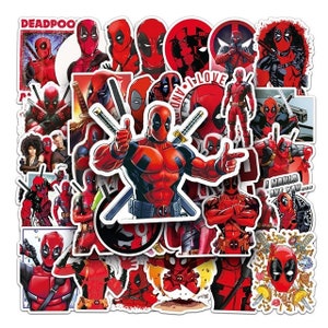 Deadpool Stickers | High Quality Water Resistant Laptop Sticker Packs | Water Bottle Skateboard | Journal Kids Cartoon | Marvel Dead Pool |