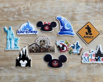 Disney Mickey Mouse Flat Back Planar Resin | Hair Bow Center Embellishment Cabochon, Scrapbook Disney Parks Magic Kingdom