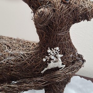Wicker Rudolph Sleigh, Christmas Sleigh, Rustic Holiday, Seasonal ...