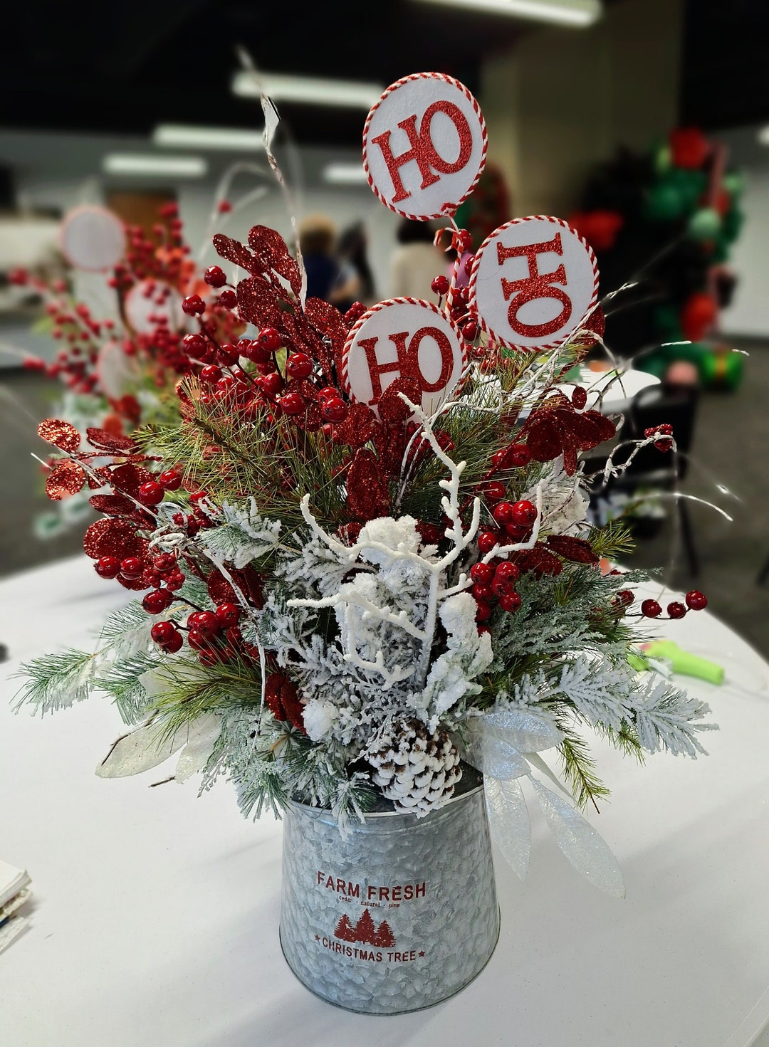 Top Hat Floral Arrangement Etsy