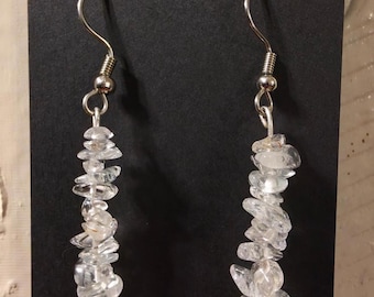 Clear Quartz Crystal Earrings