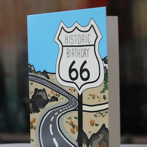 Historic Birthday 66 - 66th Birthday greetings card