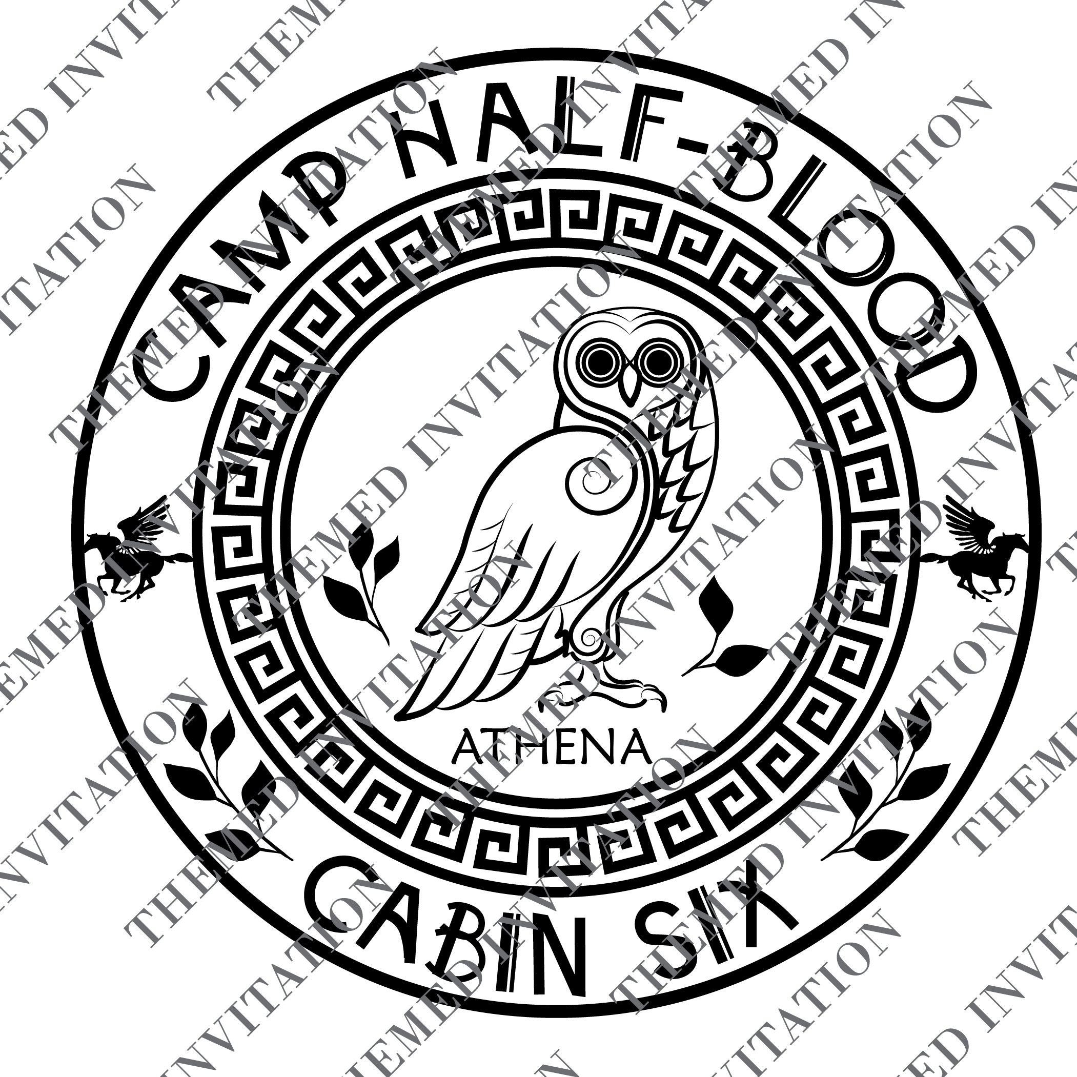 Cabin Six - Athena - Percy Jackson - Camp Half-Blood -  Sticker for Sale  by gingerbun