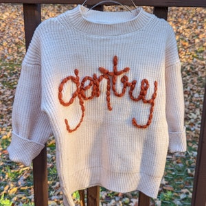 Hand Embroidered Baby & Toddler Autumn Crew Neck image 6