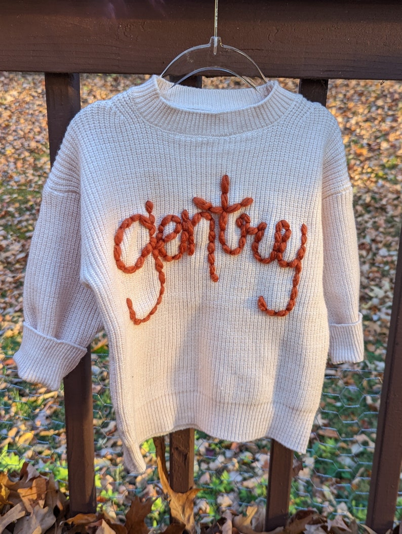 Hand Embroidered Baby & Toddler Autumn Crew Neck image 6