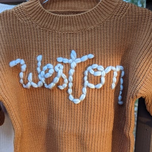 Hand Embroidered Baby & Toddler Autumn Crew Neck image 5