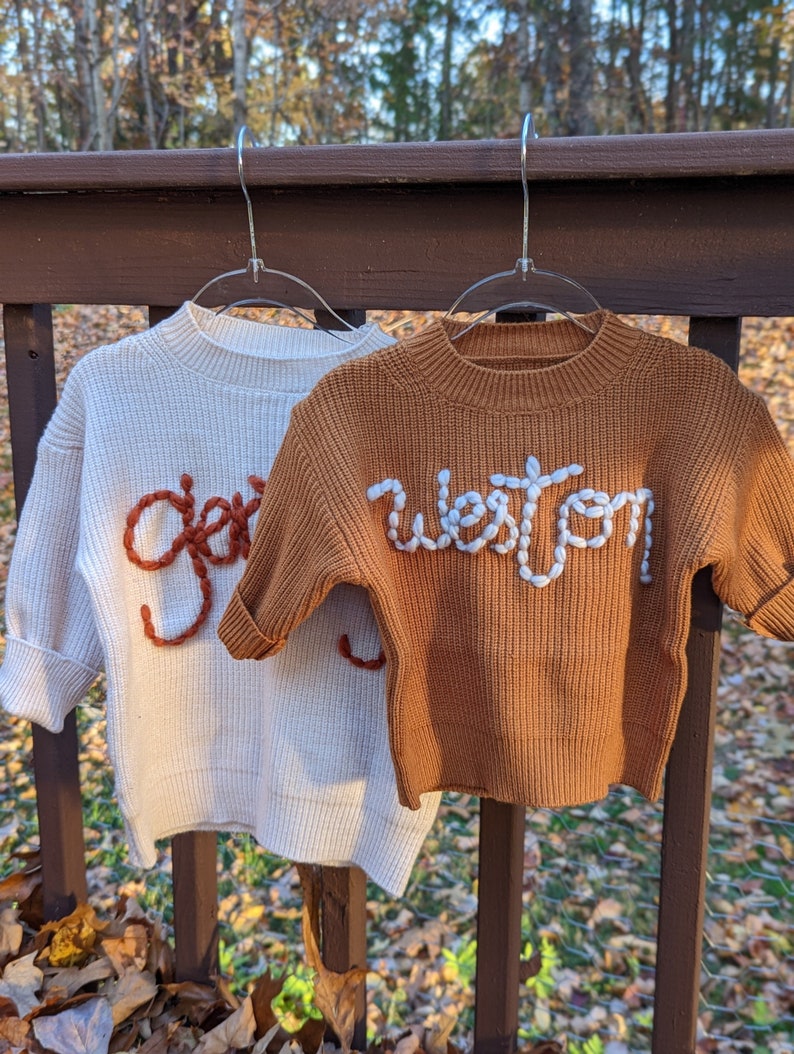 Hand Embroidered Baby & Toddler Autumn Crew Neck image 4