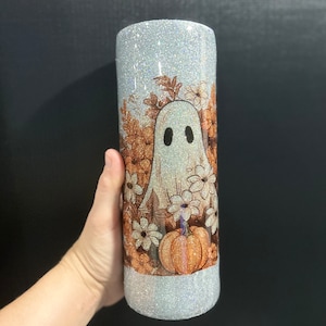 Glitter Fall Ghost Tumbler