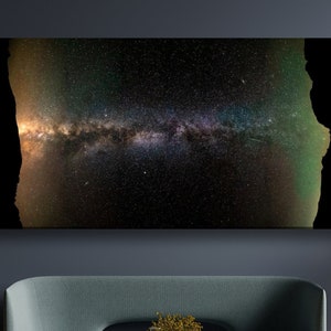 Milky Way Galaxy Panorama Print: Night Sky Astrophotography (Digital Download)