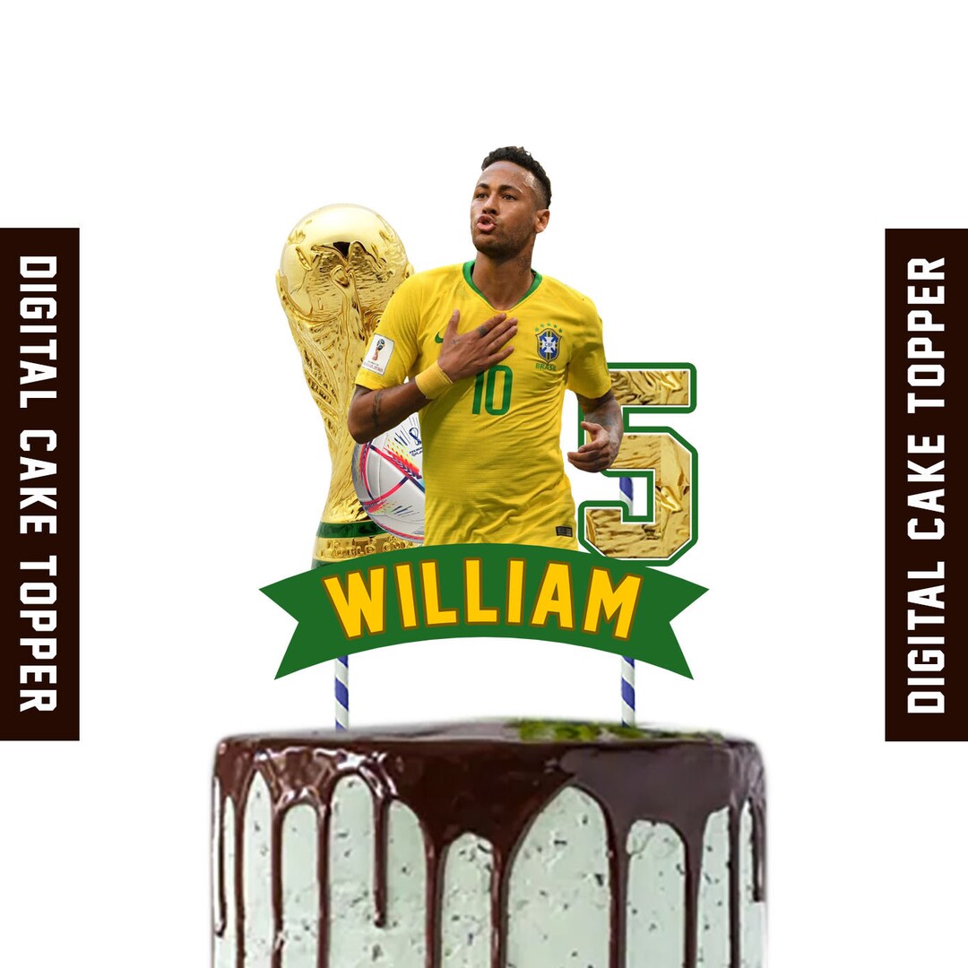 DIGITAL NEYMAR CAKE Topper Etsy
