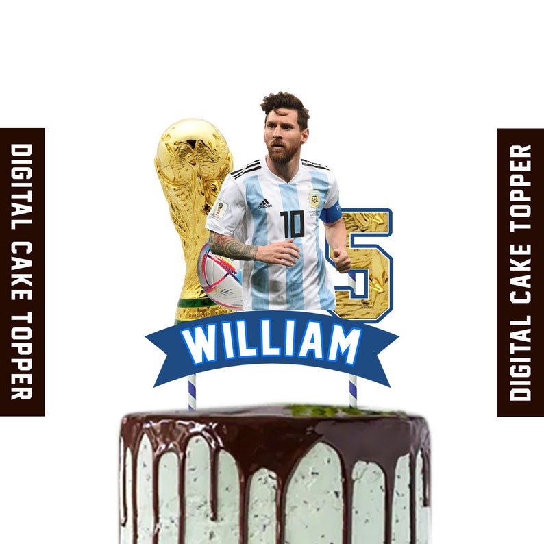 DIGITAL MESSI CAKE Topper - Etsy Australia